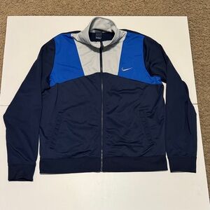 Nike Men's Navy and Light Blue Windbreaker